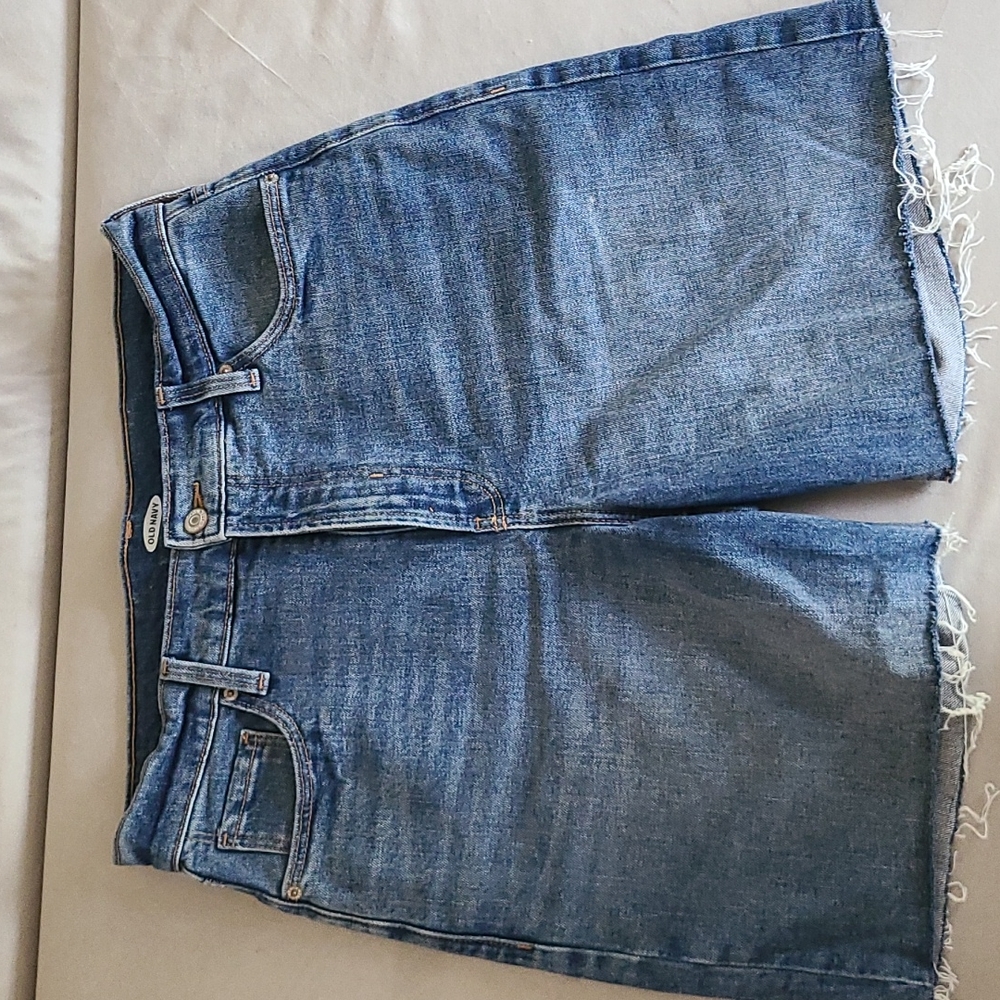 Old Navy High Waisted Long Jeans Shorts